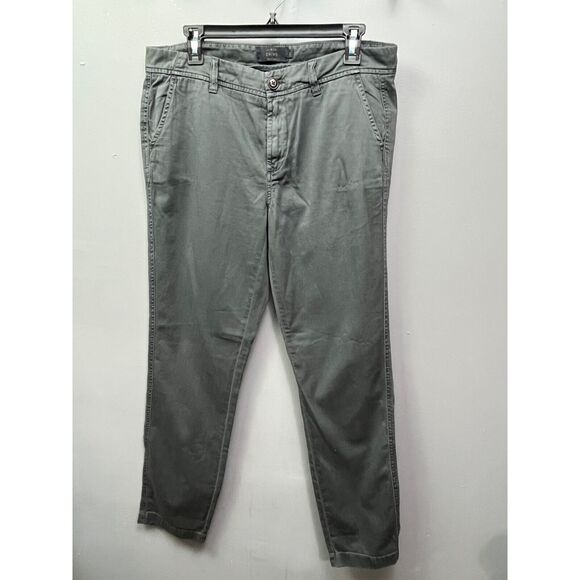 J Crew‎ Chino Teens size 18 gray flat front pants Cotton 32x30 - Picture 1 of 5